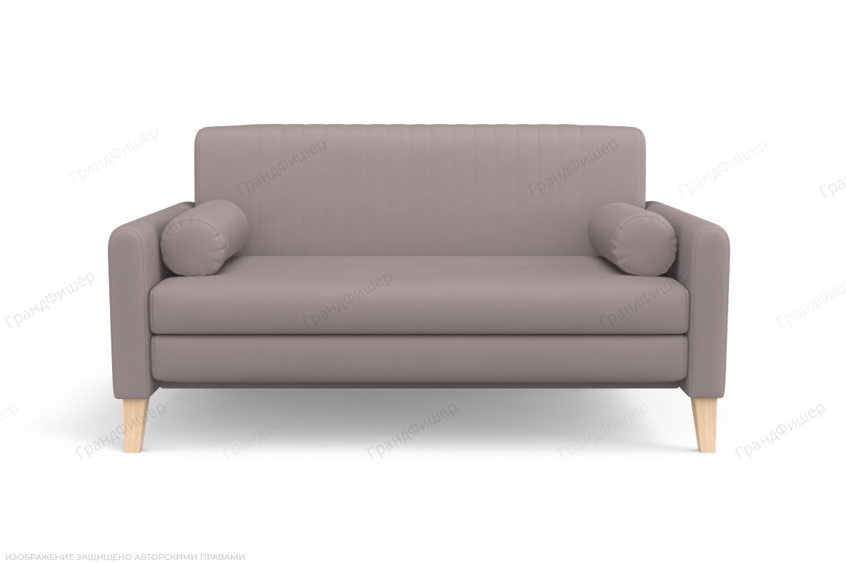 Розовый диван Майами (спальное 140 см) Zara desert rose 11 Вид спереди