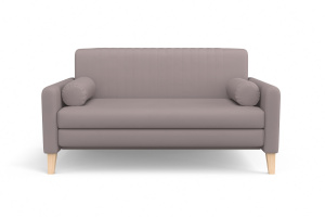 Розовый диван Майами (спальное 140 см) Zara desert rose 11 Вид спереди