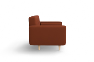 Прямой диван Шуга опора №5 Zara mandarine 39 Вид сбоку