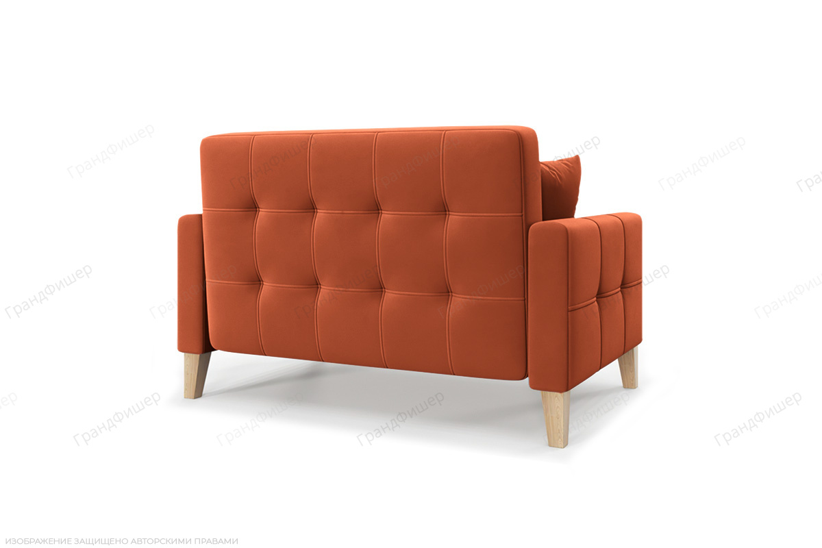 Прямой диван Этро люкс с опорой №3 Zara Mandarine 39 Вид сзади