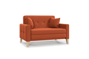 Прямой диван Этро люкс с опорой №3 Zara Mandarine 39 Вид по диагонали