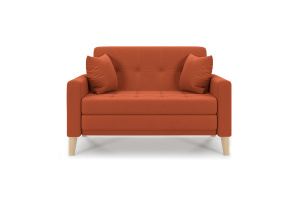 Прямой диван Этро люкс с опорой №3 Zara Mandarine 39 Вид спереди