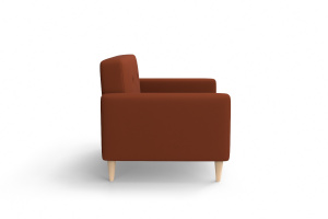 Прямой диван Глэм опора №5 Zara Mandarine 39 Вид сбоку