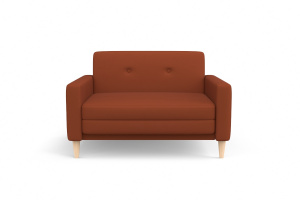 Прямой диван Глэм опора №5 Zara Mandarine 39 Вид спереди