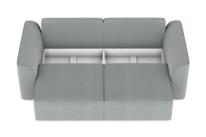 Прямой диван Сиэтл Zara Steel 52 Ящик для белья