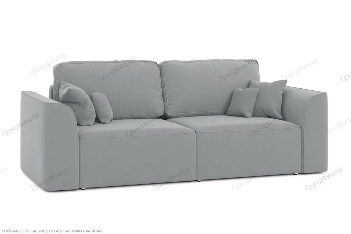 Прямой диван Сиэтл Zara Steel 52 Вид по диагонали