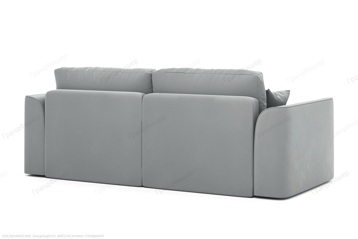 Прямой диван Сиэтл Zara Steel 52 Вид сзади