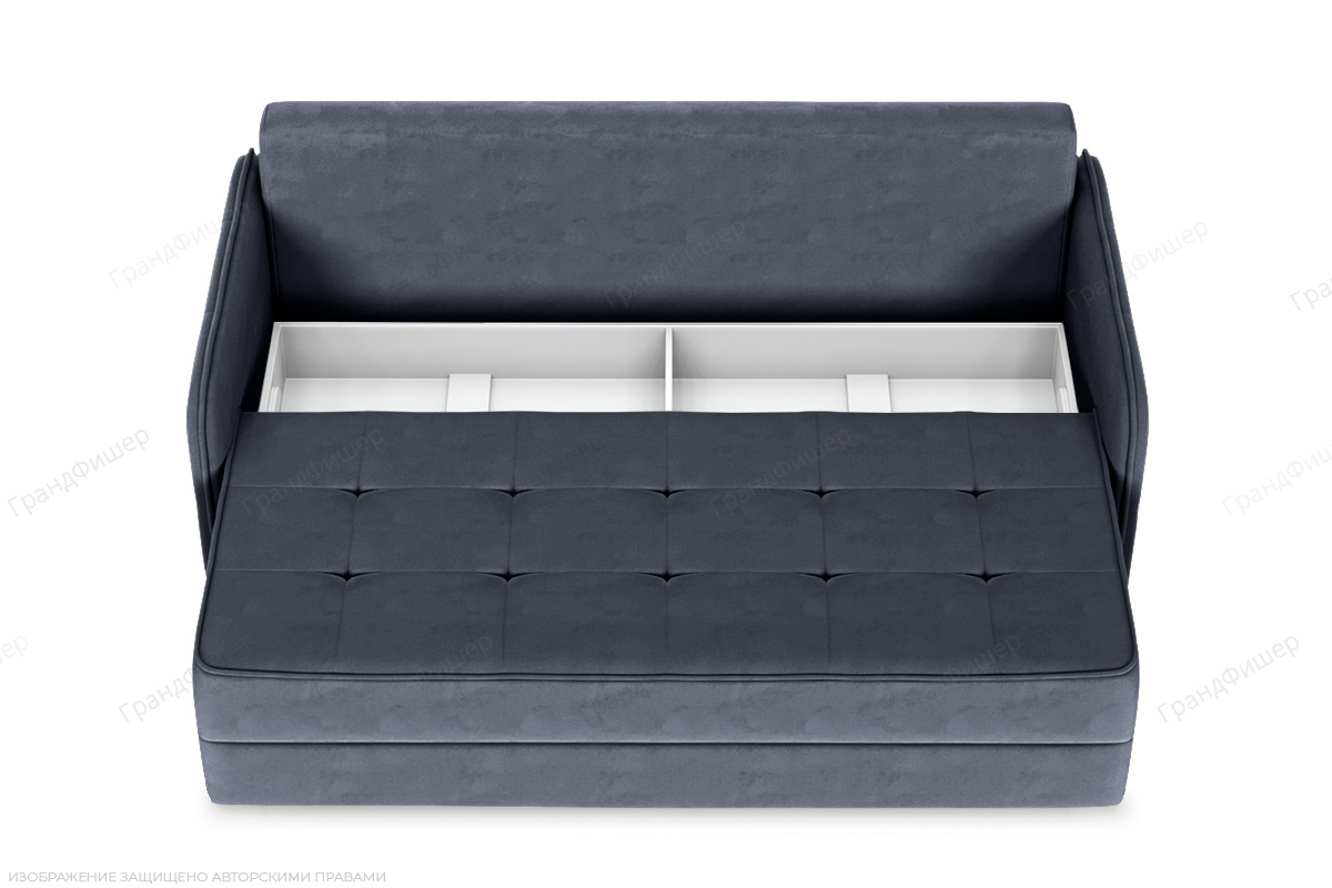 Прямой диван Кайман Слим Amigo Navy Ящик для белья