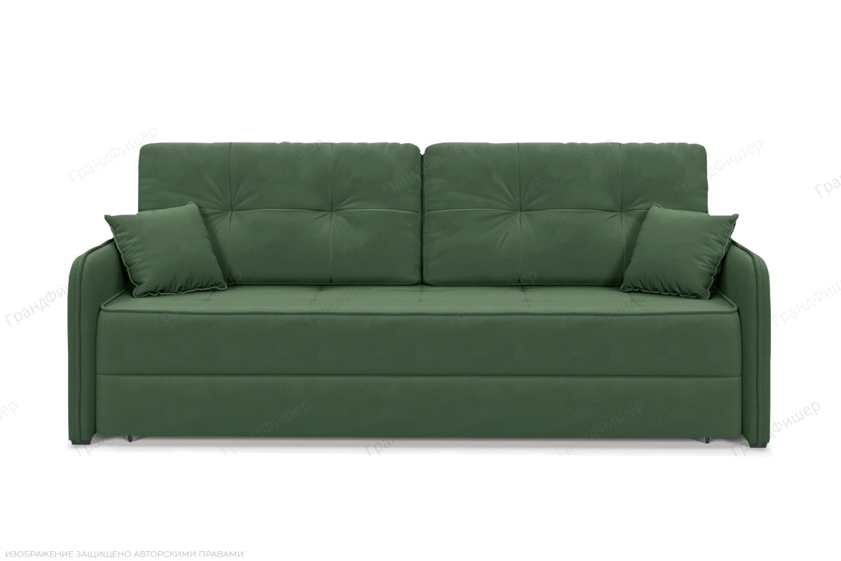 Прямой диван Кайман Слим Amigo Green Вид спереди