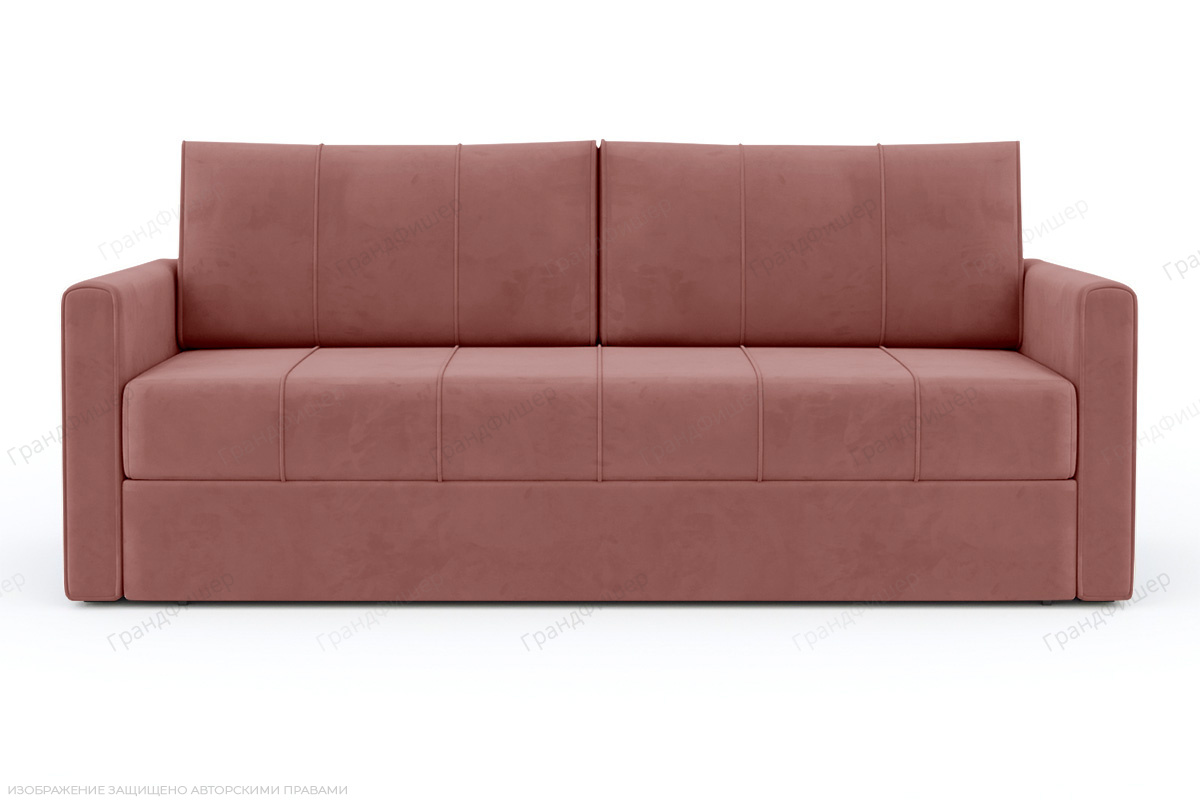 Прямой диван Филд Ultra Coral Вид по диагонали