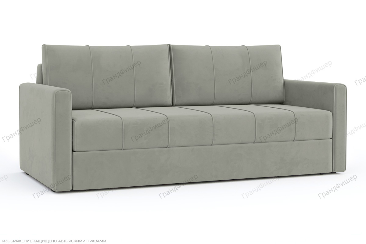 Прямой диван Филд Ultra Smoke Вид по диагонали