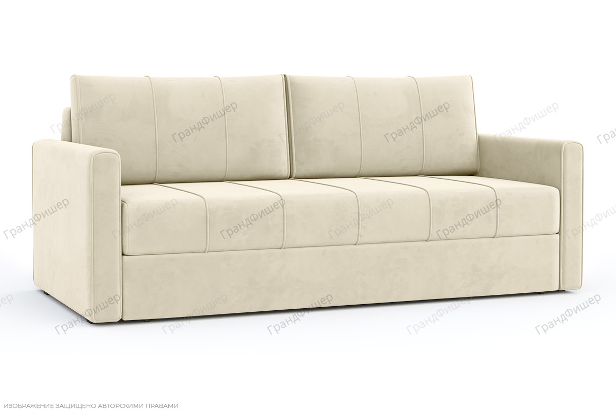 Прямой диван Филд Ultra Cream Вид по диагонали