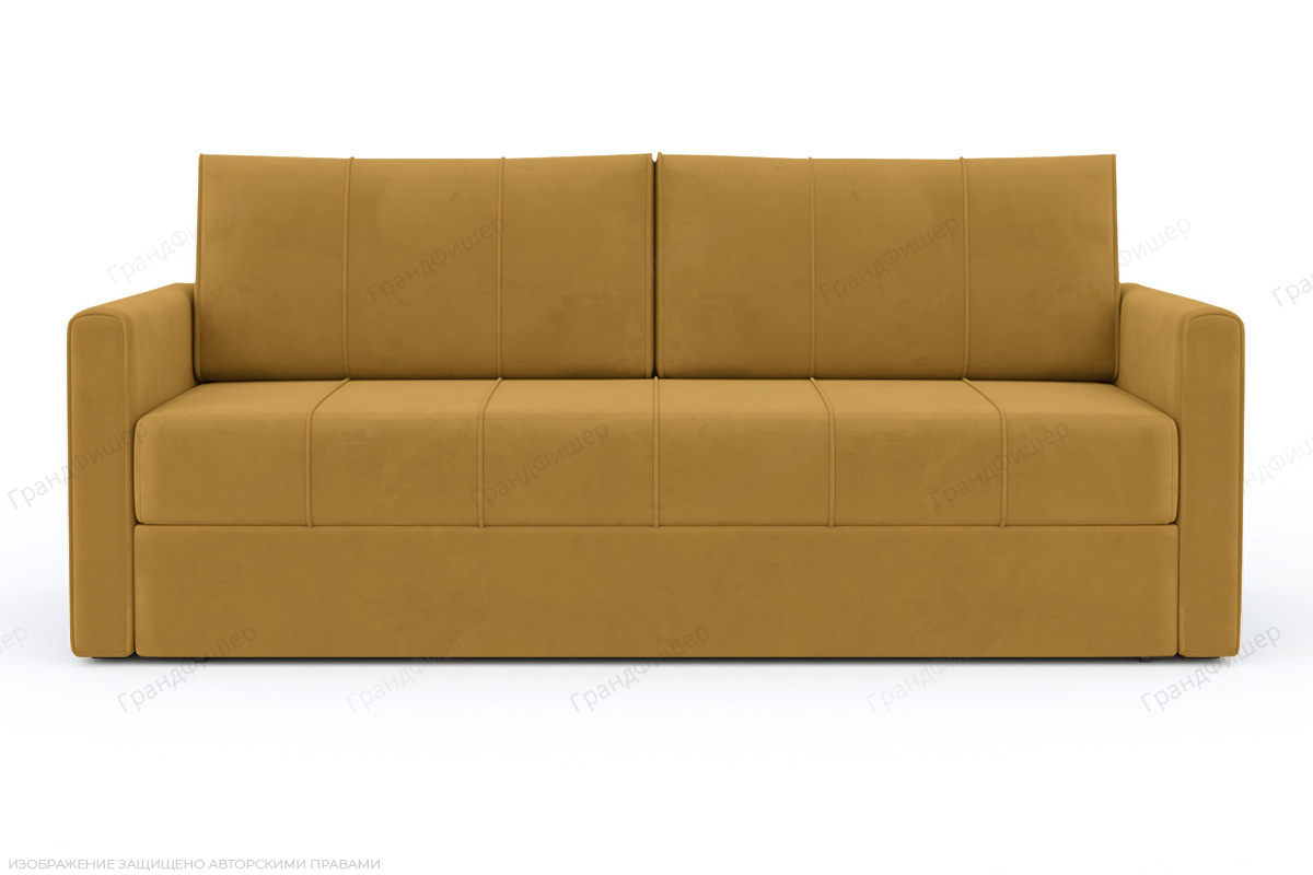 Диван дорогой Филд Ultra Mustard Вид спереди