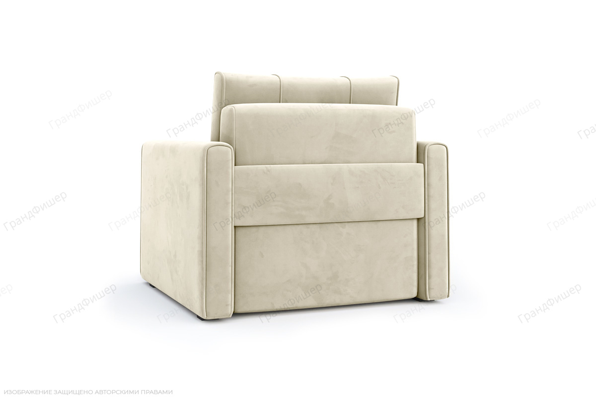 Прямой диван Филд Ultra Cream Вид сзади