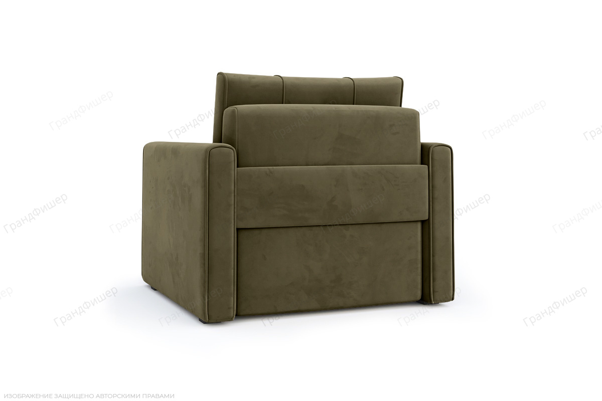 Зеленый диван Филд Ultra Cedar Вид сзади