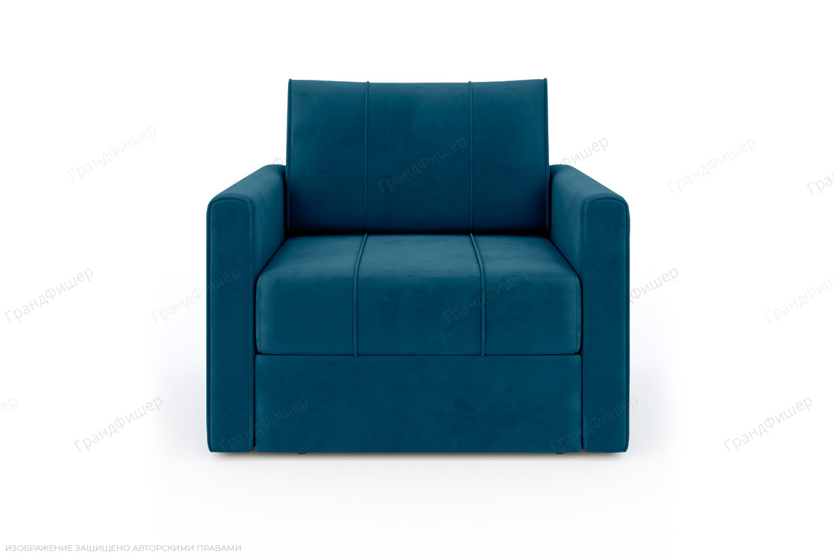 Синий диван Филд Ultra Midnight Вид спереди