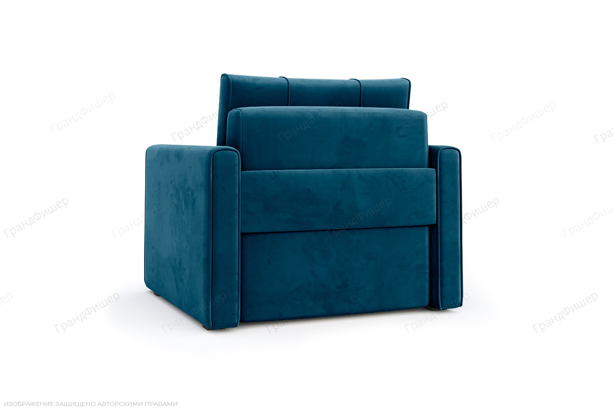 Синий диван Филд Ultra Midnight Вид сзади
