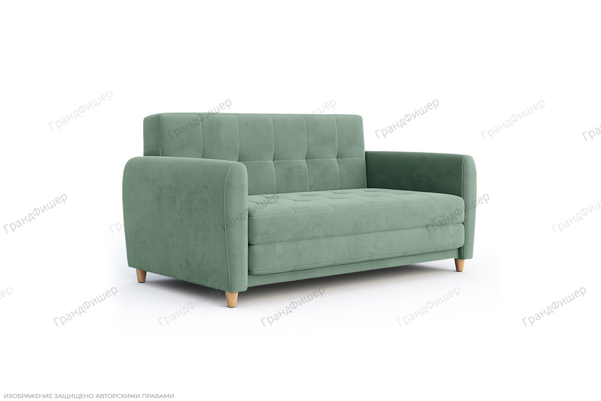 Зеленый диван Амур Vivaldi 9 Вид по диагонали