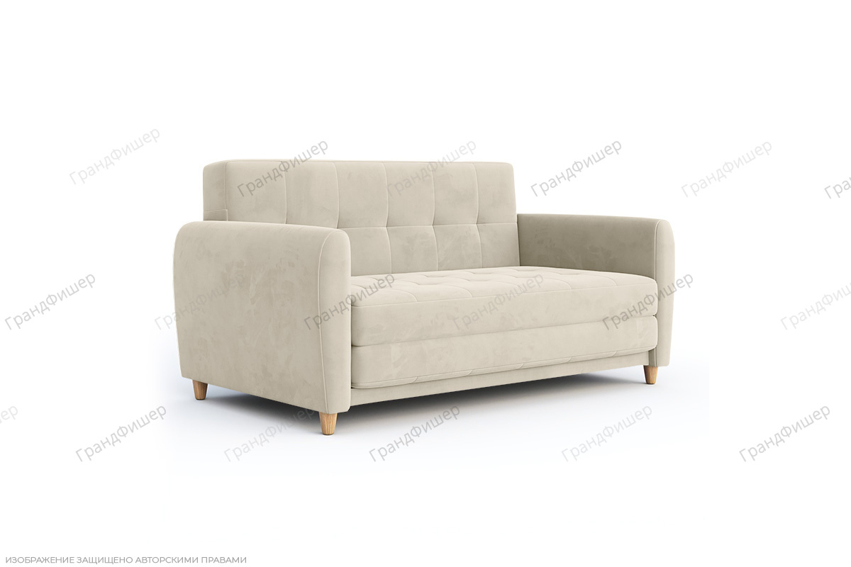 Белый диван Амур Vivaldi 1 Вид по диагонали