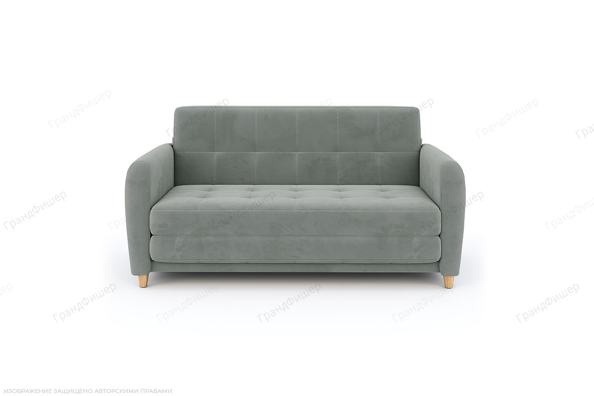 Серый диван Амур Vivaldi 7 Вид спереди