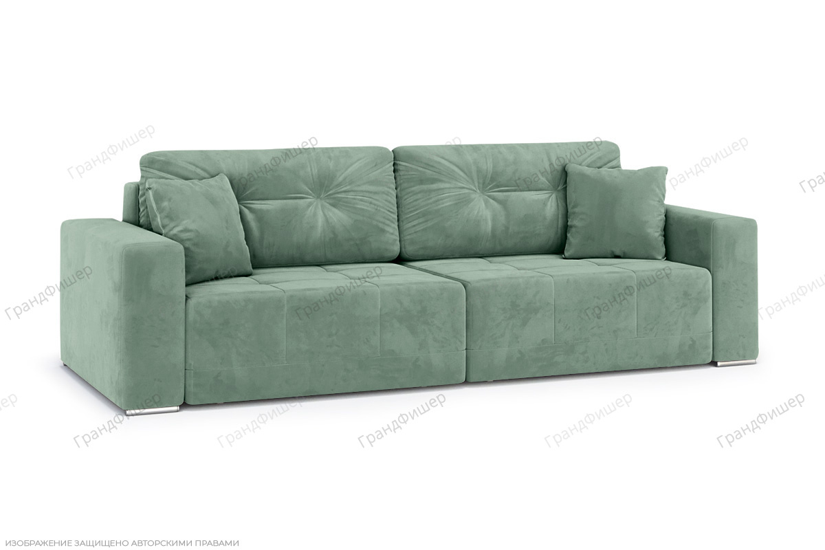 Зеленый диван Свити Софт Vivaldi 9 Вид по диагонали