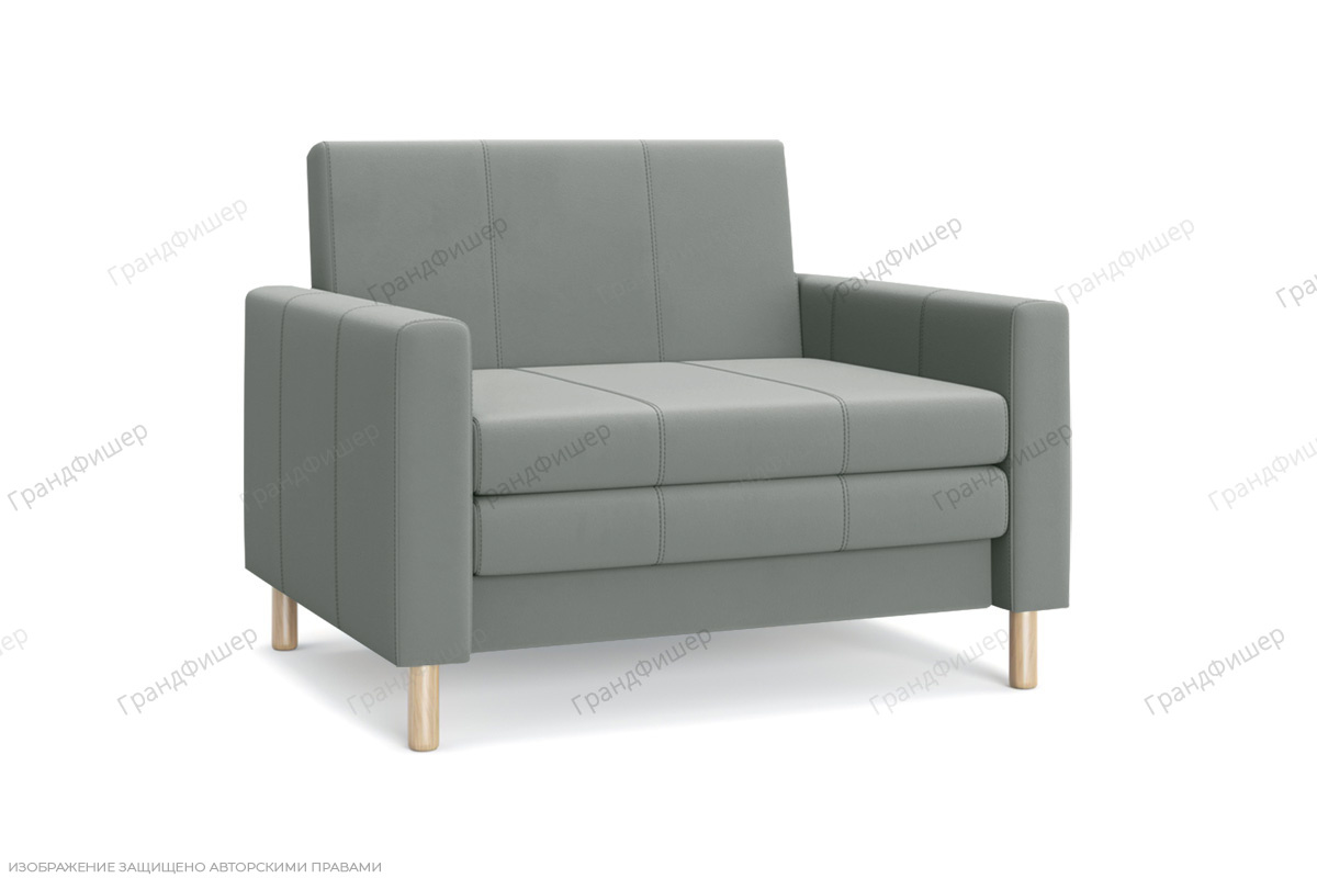 Прямой диван Смол (95 см) Velutto 52 (СКЛАД) Вид по диагонали