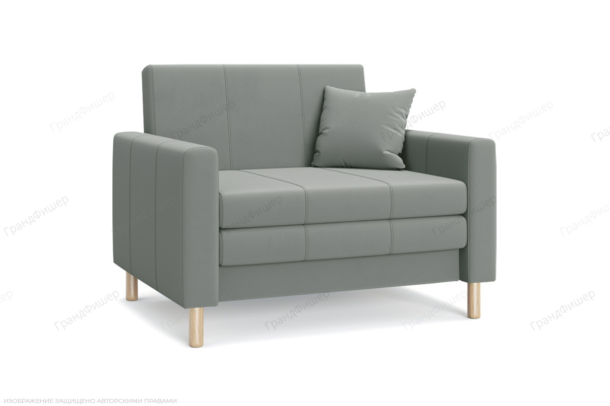 Прямой диван Смол (95 см) Velutto 52 (СКЛАД) Вид по диагонали