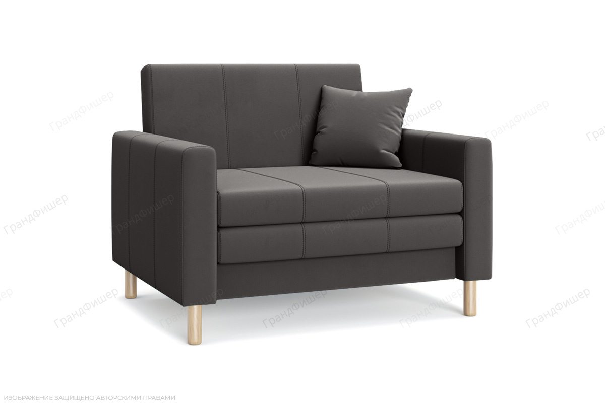 Прямой диван Смол (95 см) Velutto 19 (СКЛАД) Вид по диагонали