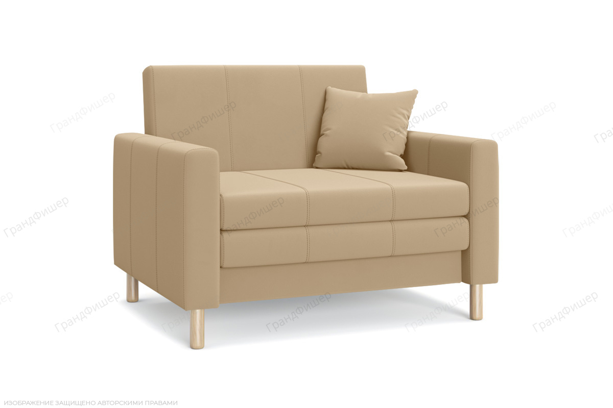 Прямой диван Смол (95 см) Velutto 02 (СКЛАД) Вид по диагонали