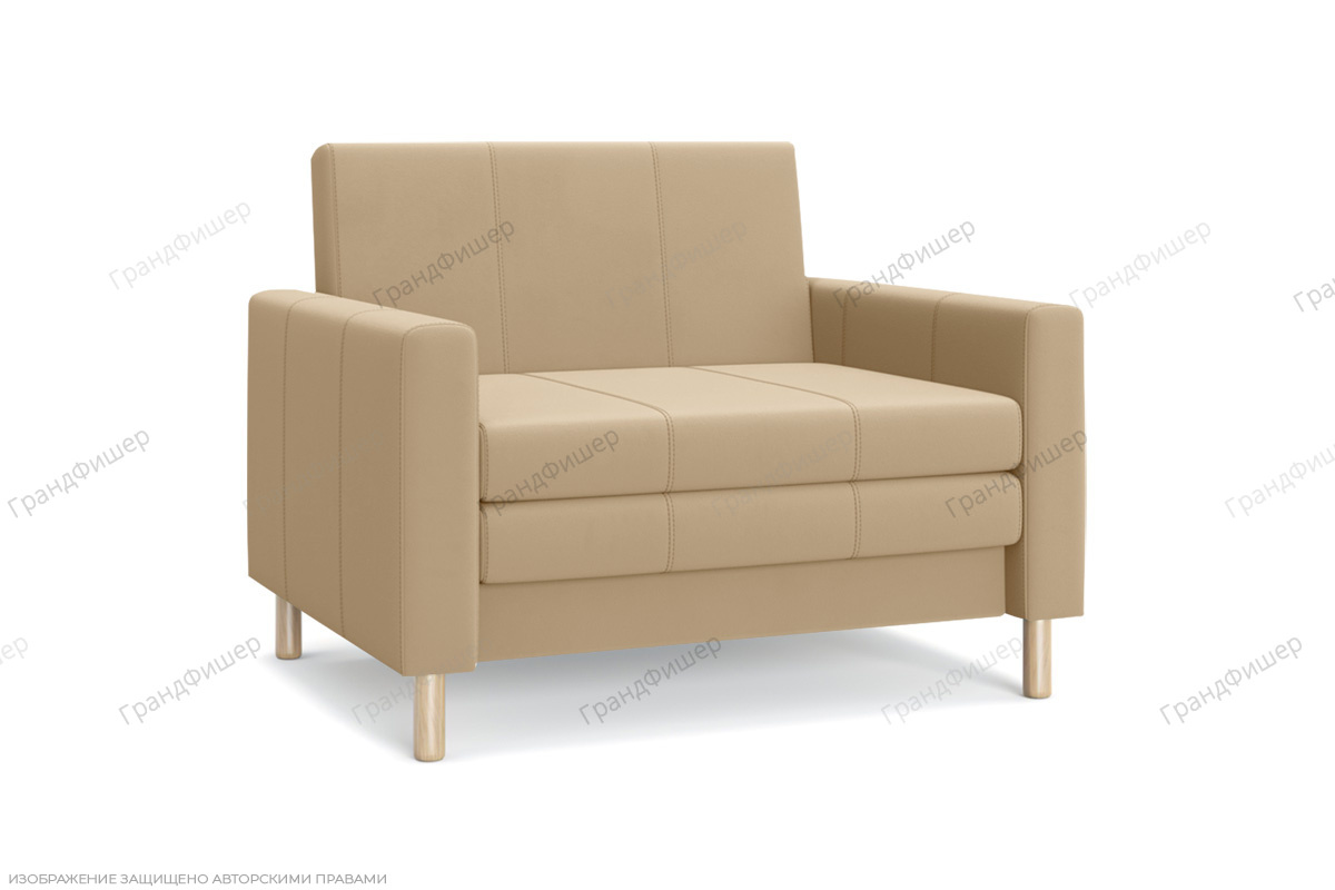 Прямой диван Смол (95 см) Velutto 02 (СКЛАД) Вид по диагонали