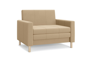 Прямой диван Смол (95 см) Velutto 02 (СКЛАД) Вид по диагонали