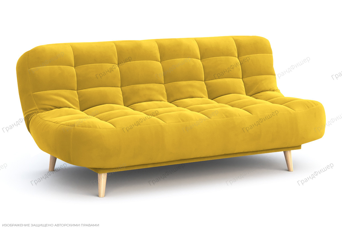 Жёлтый диван Блум Vivaldi 15 Вид по диагонали