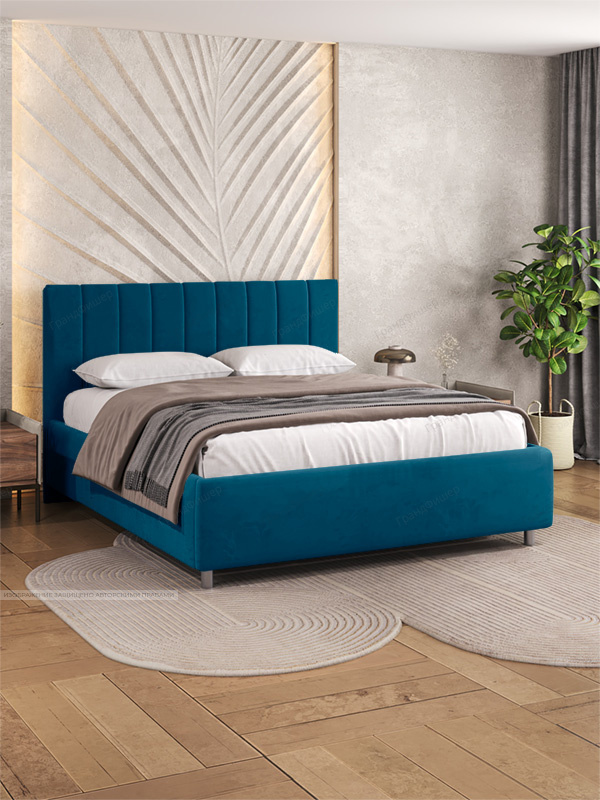 Синий диван Гранд Vivaldi 13 Вид по диагонали