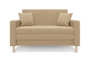 Прямой диван Смол (120 см) Velutto 02 (СКЛАД) Вид спереди