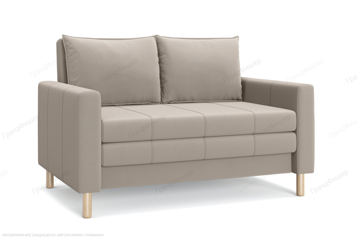 Прямой диван Смол (120 см) Velutto 16 (СКЛАД) Вид по диагонали