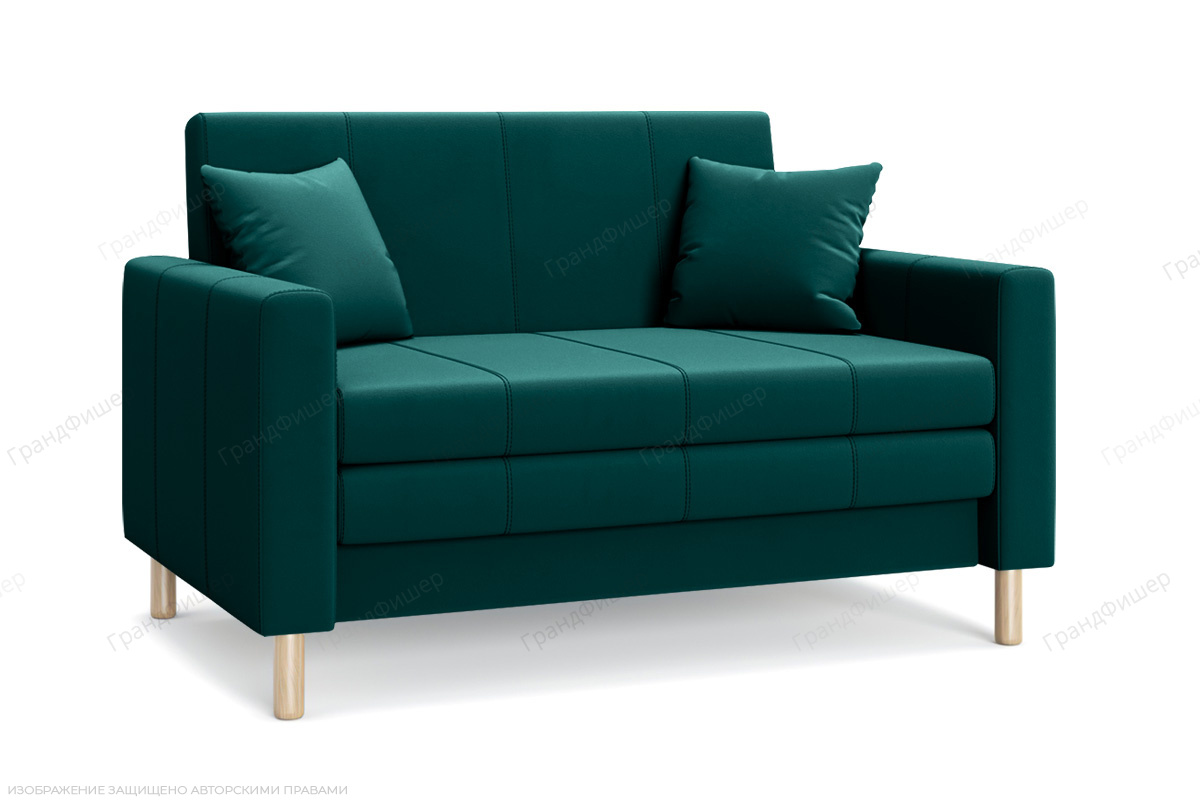 Прямой диван Смол (120 см) Velutto 20 (СКЛАД) Вид по диагонали