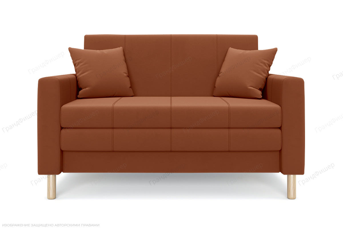 Прямой диван Смол (120 см) Velutto 60 Вид спереди