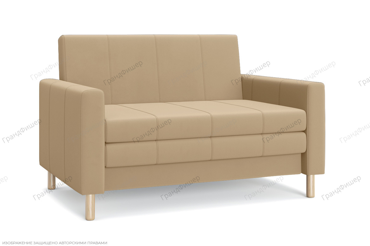 Прямой диван Смол (120 см) Velutto 02 (СКЛАД) Вид по диагонали