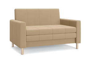 Прямой диван Смол (120 см) Velutto 02 (СКЛАД) Вид по диагонали