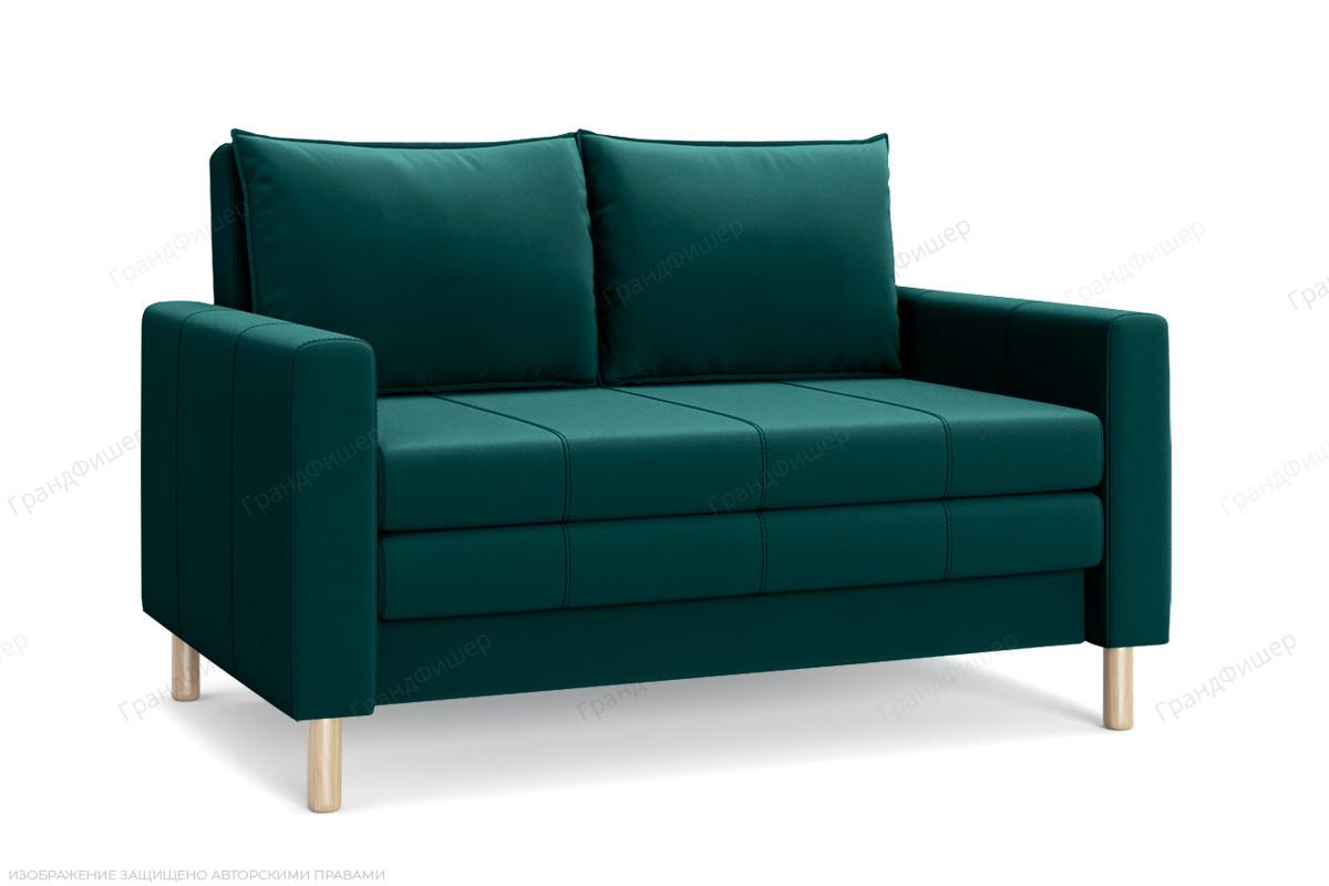 Прямой диван Смол (120 см) Velutto 20 (СКЛАД) Вид по диагонали