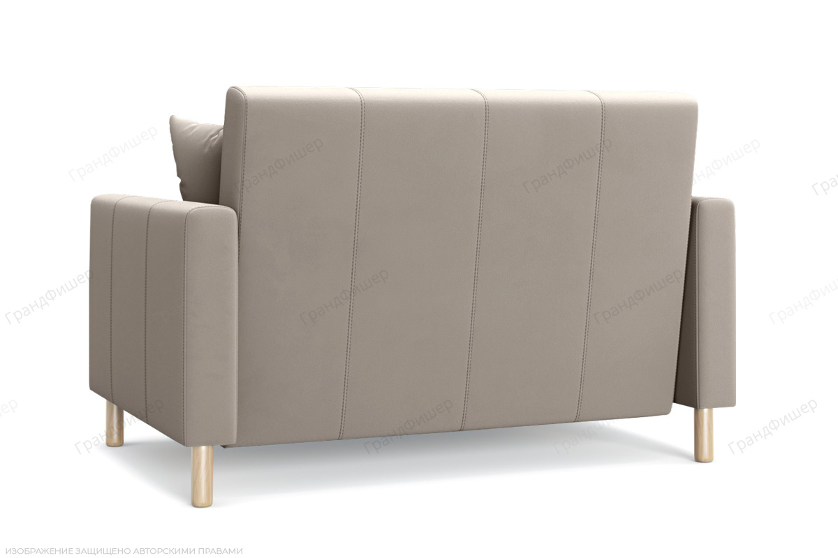 Прямой диван Смол (120 см) Velutto 16 (СКЛАД) Вид сзади