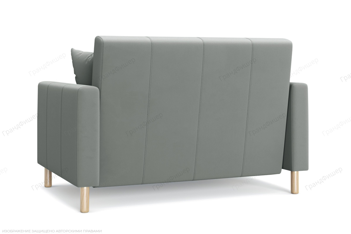 Прямой диван Смол (120 см) Velutto 52 (СКЛАД) Вид сзади