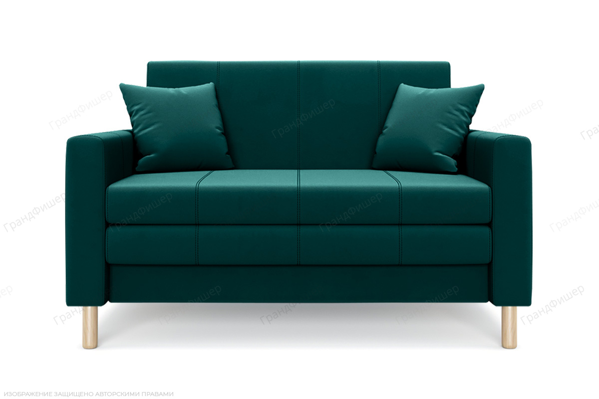 Прямой диван Смол (120 см) Velutto 20 (СКЛАД) Вид спереди