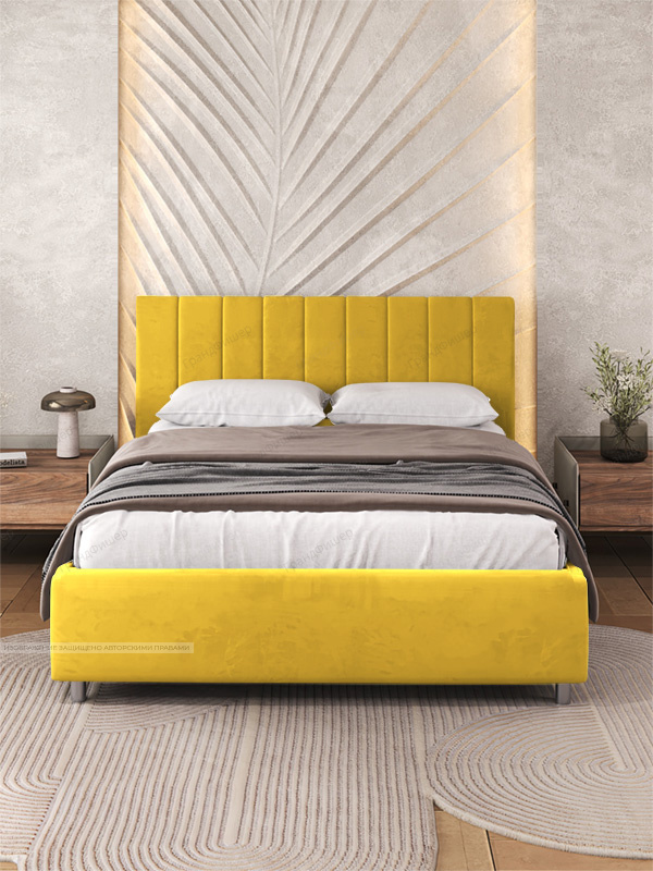 Жёлтый диван Гранд Vivaldi 15 Вид спереди