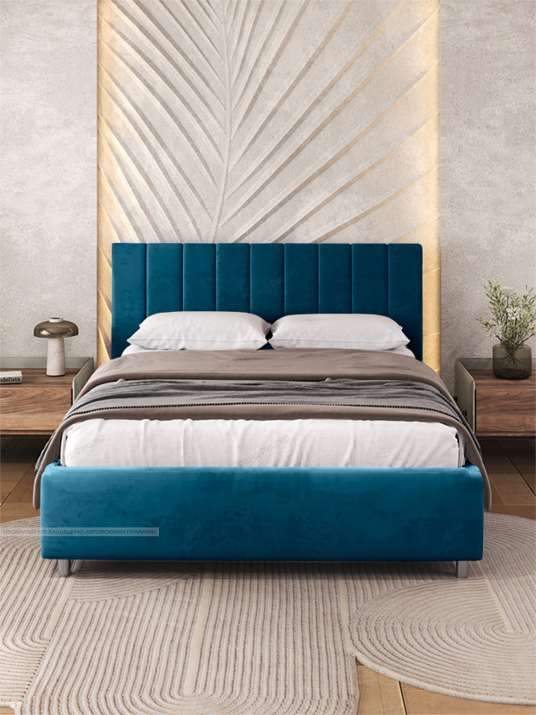 Синий диван Гранд Vivaldi 13 Вид спереди