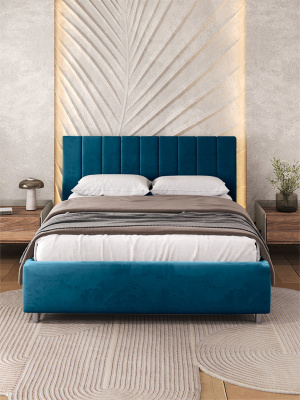 Синий диван Гранд Vivaldi 13 Вид спереди