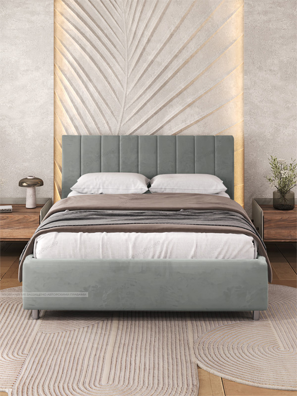 Серый диван Гранд Vivaldi 7 Вид спереди