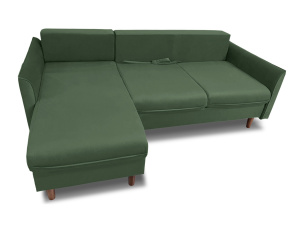 Угловой диван Порту-4 Amigo Green Вид по диагонали