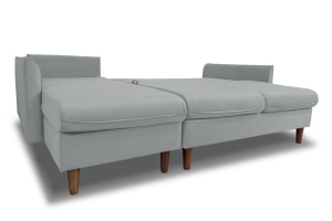 Угловой диван Порту-4 Zara Steel 52 Спальное место