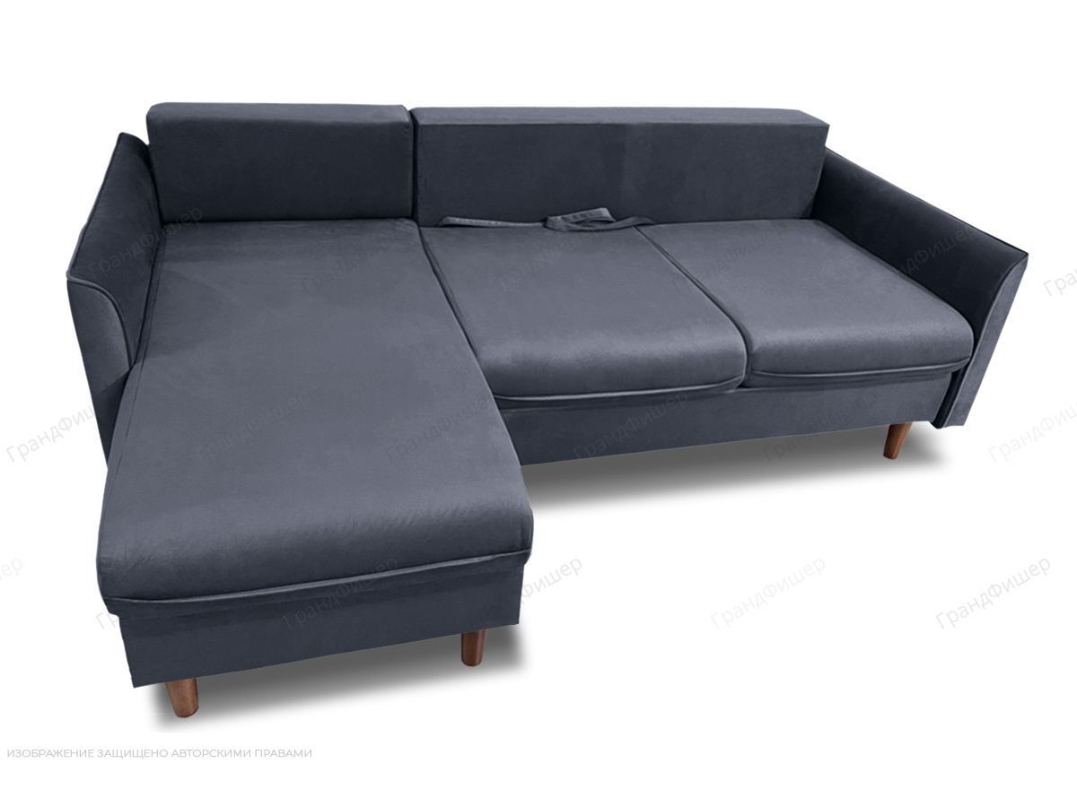 Угловой диван Порту-4 Amigo Navy Вид по диагонали